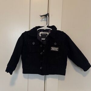 Kenneth Cole Reaction Baby Black Cotton Jean Jacket Size 24 Months Chic Casual